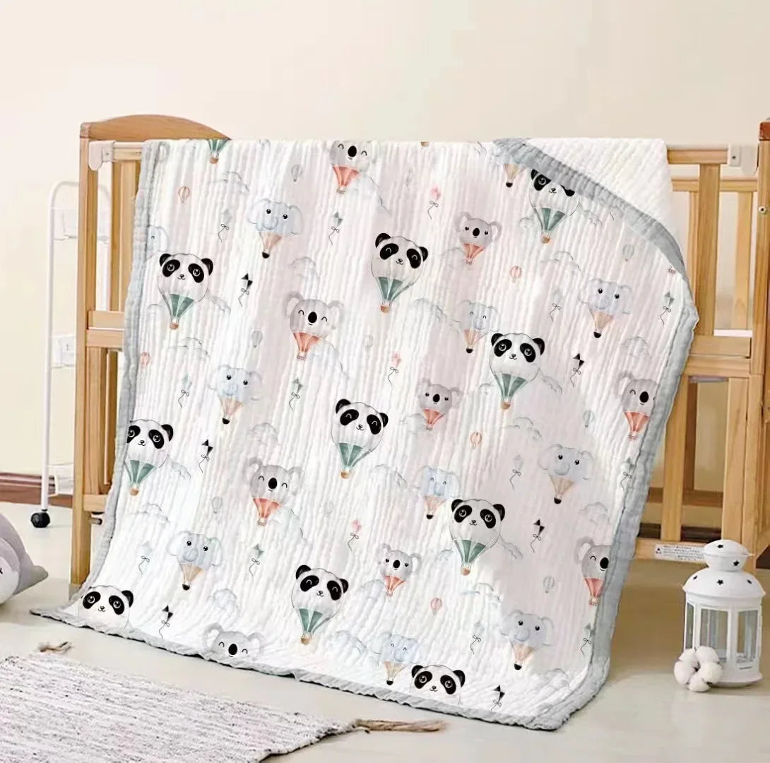 CloudWeave – 6-Layer Cotton Swaddle Blanket