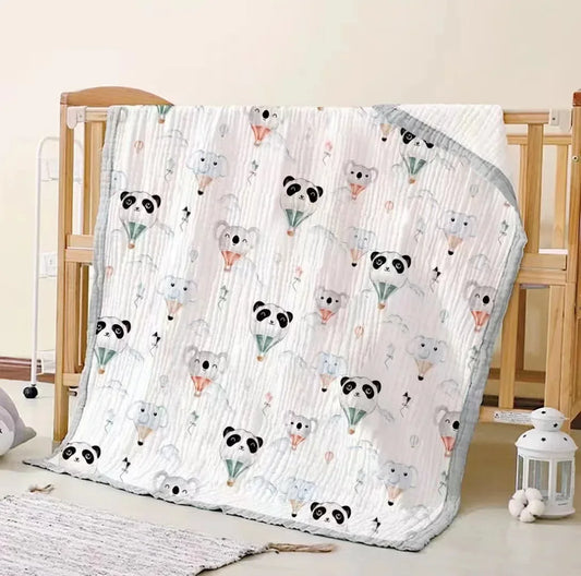 CloudWeave – 6-Layer Cotton Swaddle Blanket