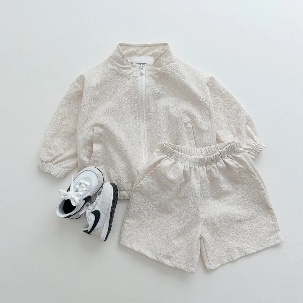 SunShield Kids Zipper Top & Pants Set
