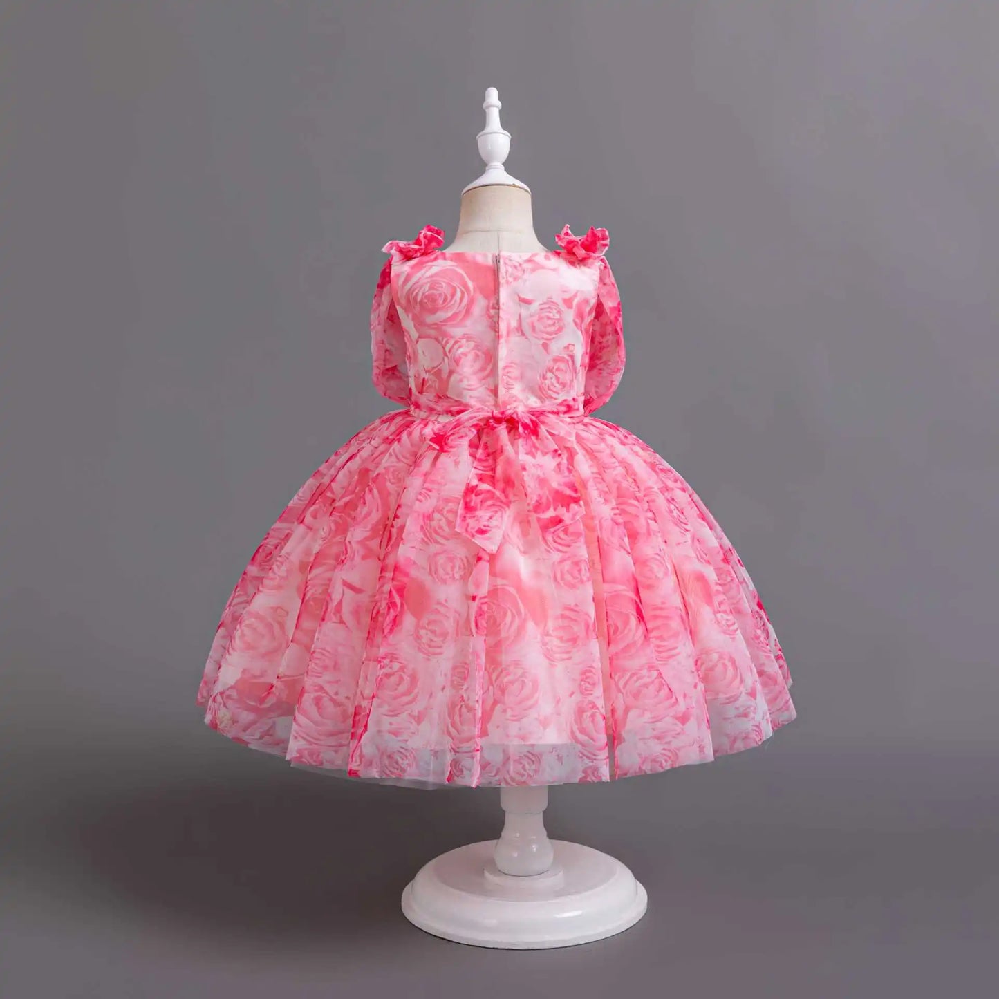 RoseWhirl Dress – Chiffon Lace Princess Tutu