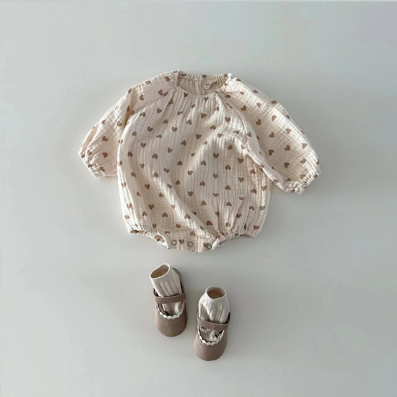 LoveyLoom Bodysuit – Cozy Plaid Cotton Onesie