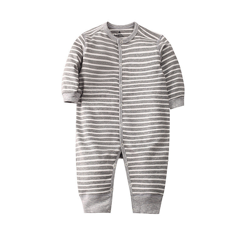 Infants Baby Jumpsuit Long Sleeve Button Romper