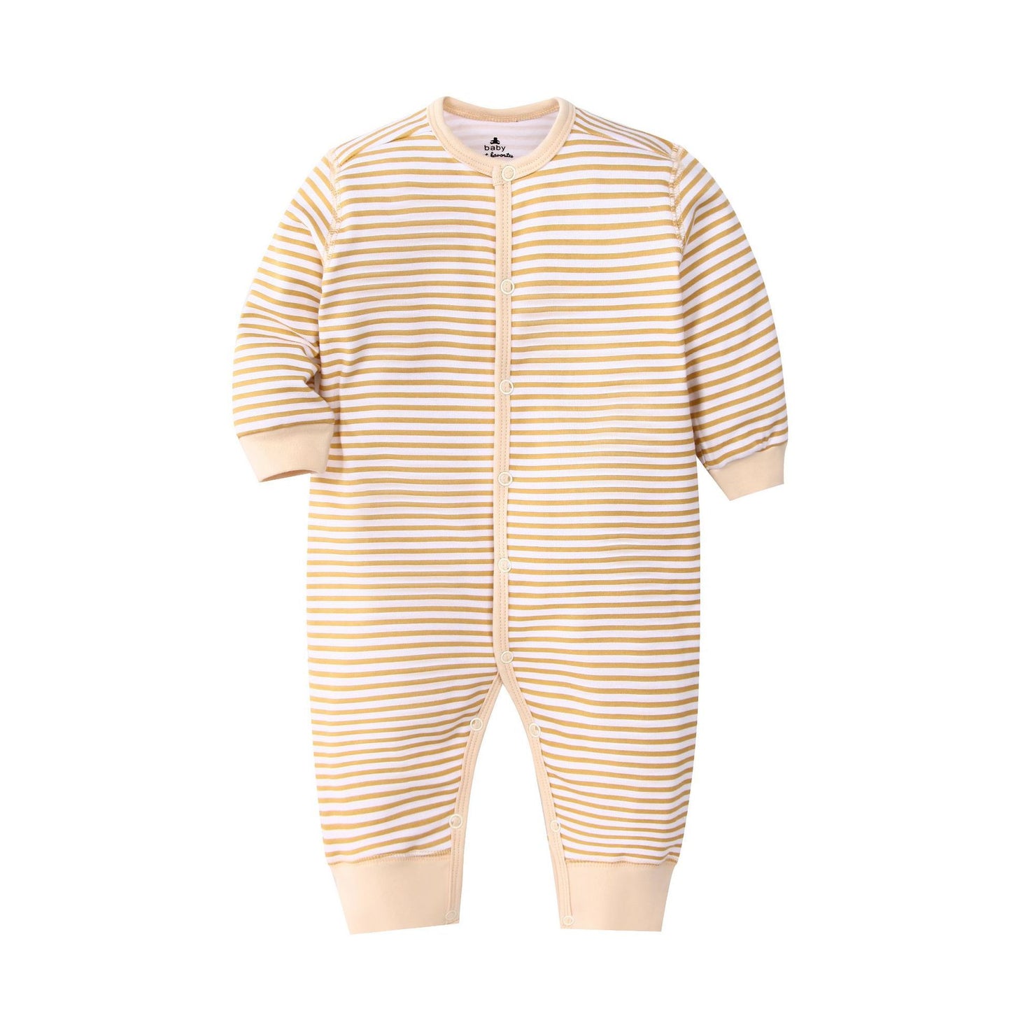 Infants Baby Jumpsuit Long Sleeve Button Romper