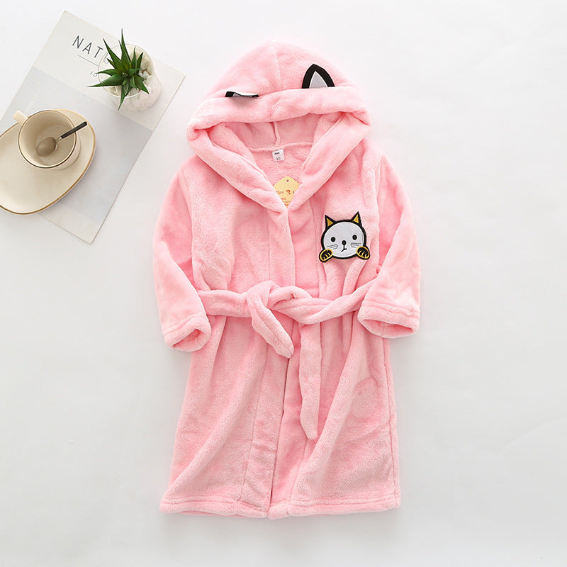 HushCub – Hooded Flannel Robe for Boys