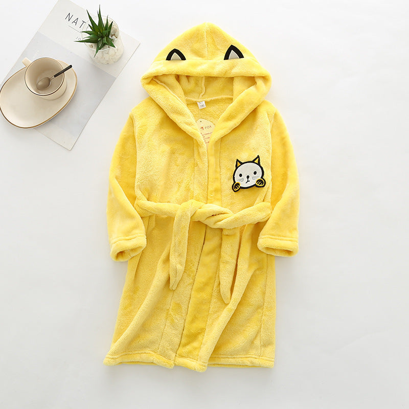 HushCub – Hooded Flannel Robe for Boys