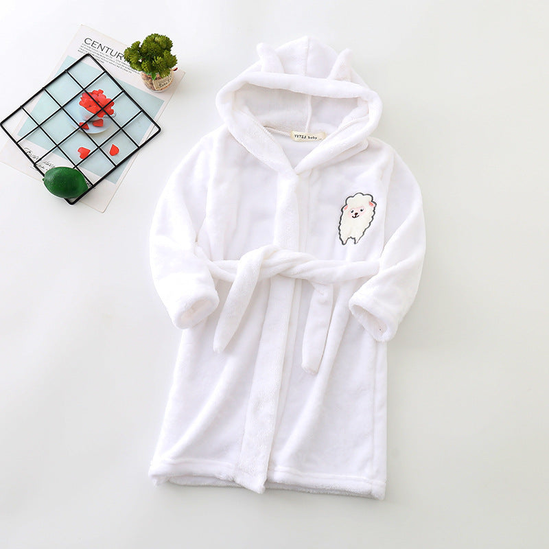 HushCub – Hooded Flannel Robe for Boys