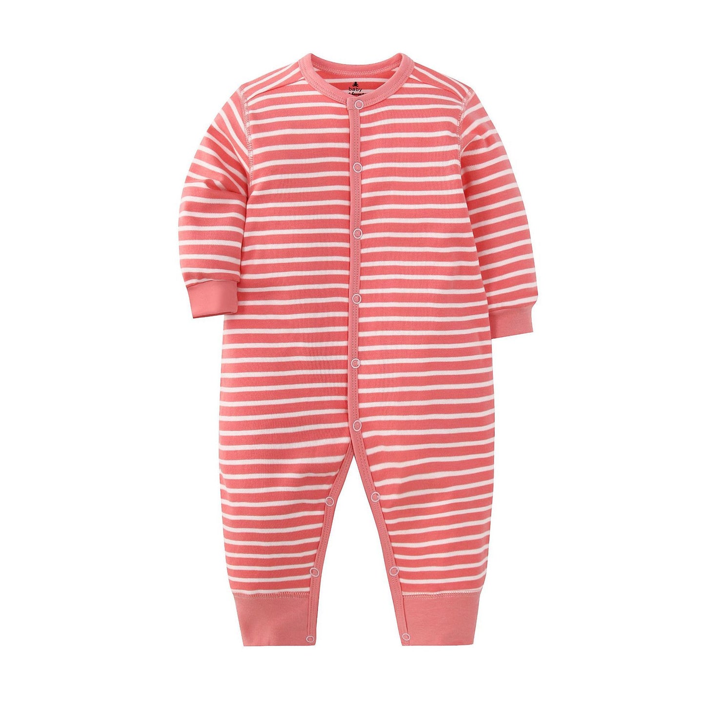 Infants Baby Jumpsuit Long Sleeve Button Romper