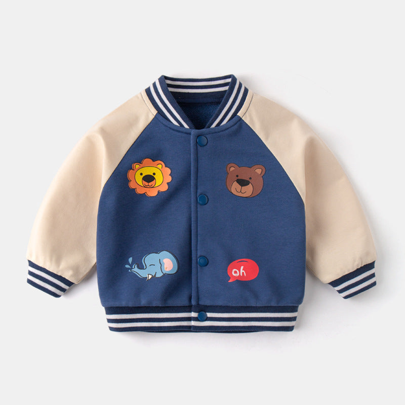 Baby Baseball Uniform Foreign Style Jacket Autumn Coat