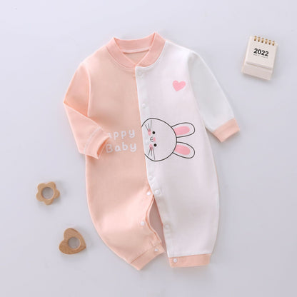 Spring And Autumn Baby Jumpsuit Pure Cotton Rompers