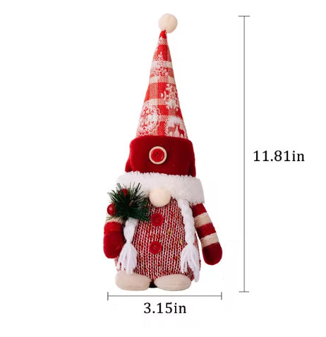 Christmas Decorations Knitted Non-woven Stand-up Faceless Doll