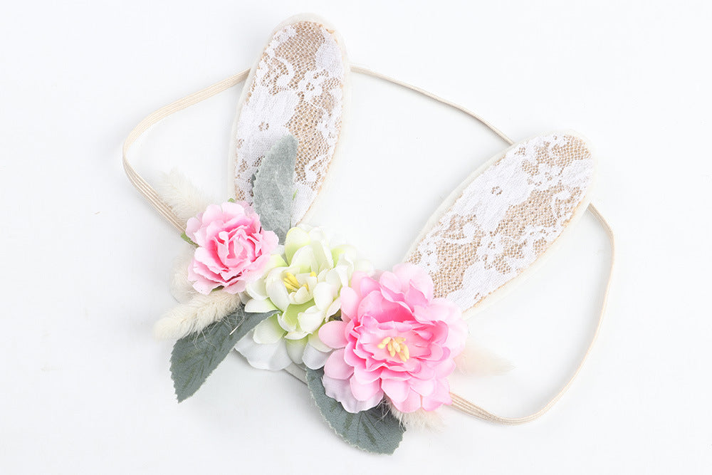 Artificial flower headband