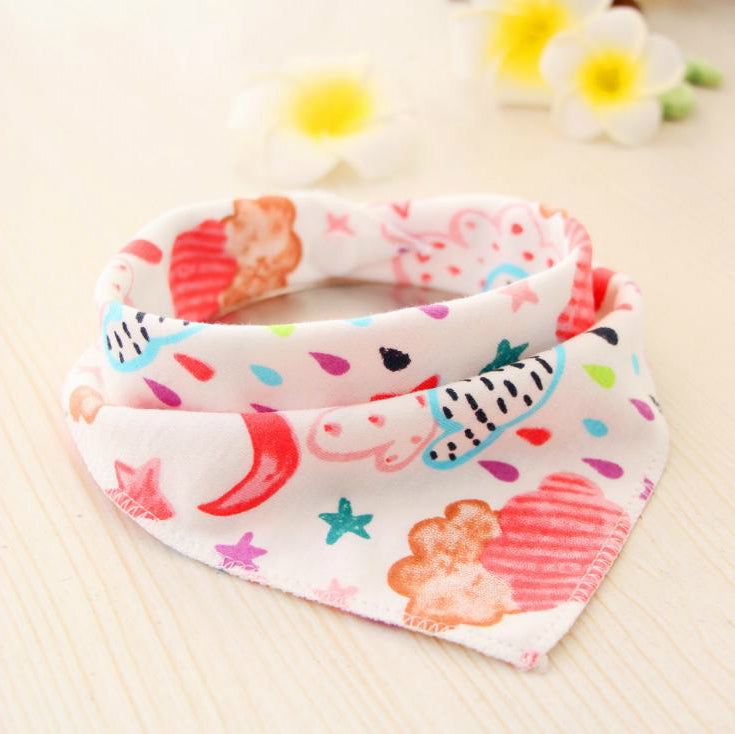 Baby Bibs Waterproof Triangle Cotton Cartoon Child Baberos Bandana Bibs Dribble Bibs Newborn Slabber Absorbent Cloth