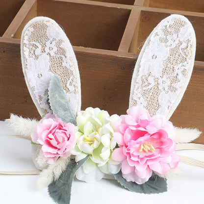 Artificial flower headband