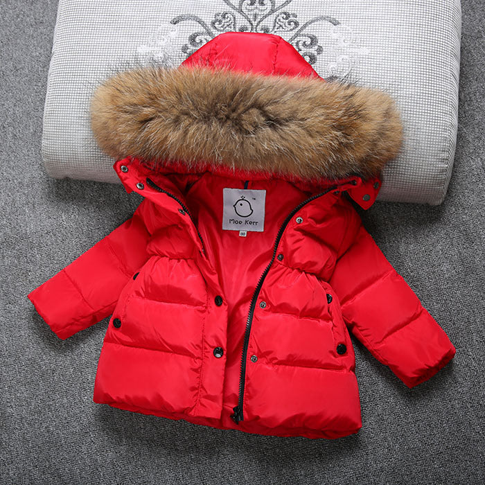 Boys and girls baby down jacket