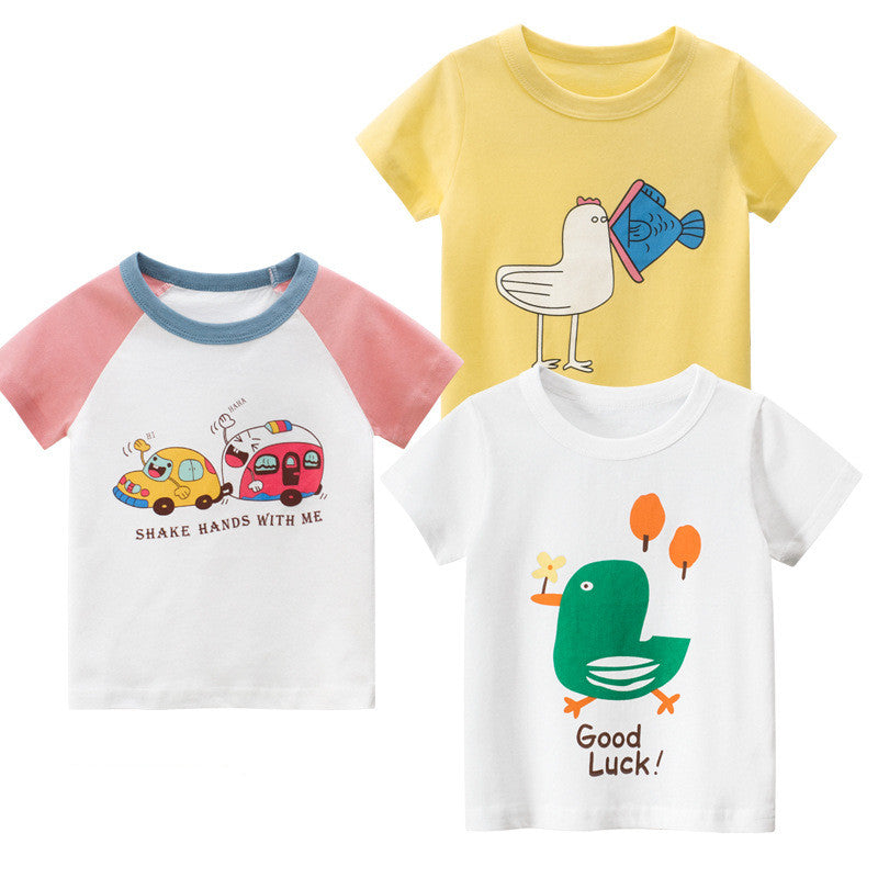 27home brand children's clothing summer new Korean version of children's short-sleeved T-shirt girls clothes a consignment ins