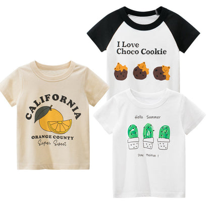 27home brand children's clothing summer new Korean version of children's short-sleeved T-shirt girls clothes a consignment ins