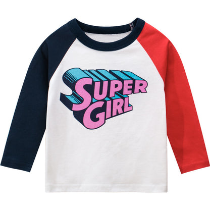 Children's Wear Autumn Children's Long Sleeve T-Shirt Girls' Clothes