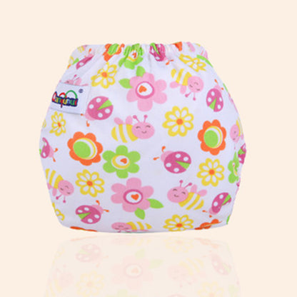 Adjustable Button Print Diaper Baby Supplies