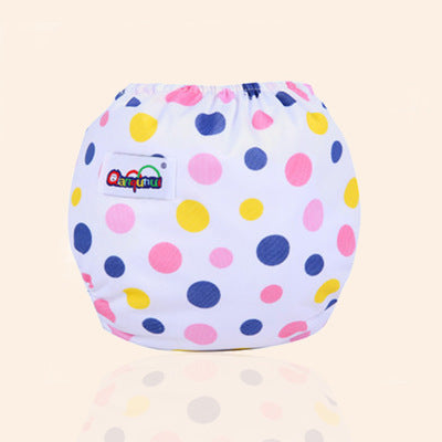 Adjustable Button Print Diaper Baby Supplies