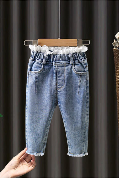 Long Trousers Children's Soft Jeans Children