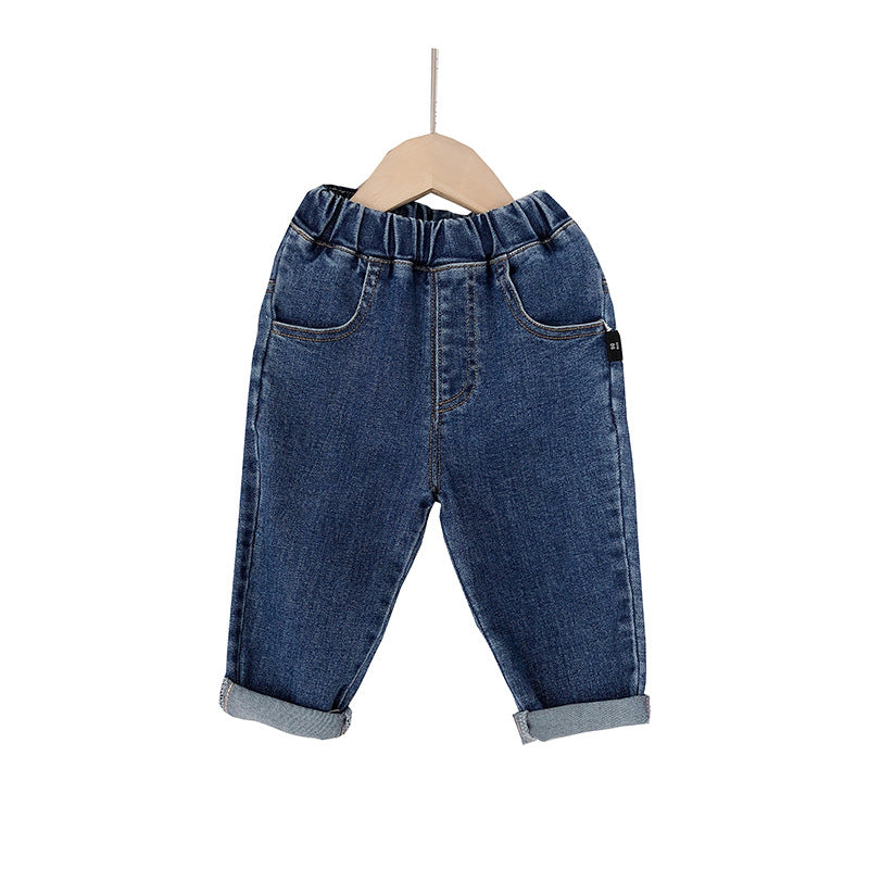 Girl's Dress Autumn Dress Girl's Loose Jeans Children's Long Pants