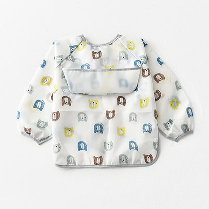 Umbrella Children's Waterproof Bib Long-sleeved Baby Waterproof Coveralls For Infants And Toddlers