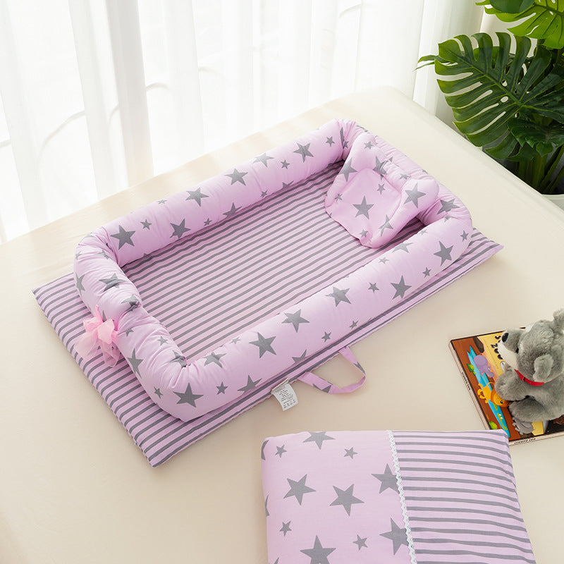 Portable Crib Bed Removable And Washable Newborn Baby Sleeping Artifact Foldable Bionic Bed