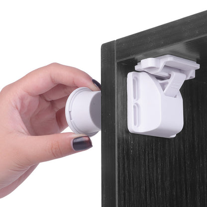 Multifunctional Baby Anti-pinch Hand Drawer Lock Child Safety Lock Protection Invisible Magnetic Lock