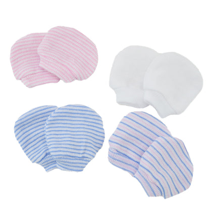 Striped Finger Cots Children's Newborn And Toddler Hand Guards Against Scratching Face