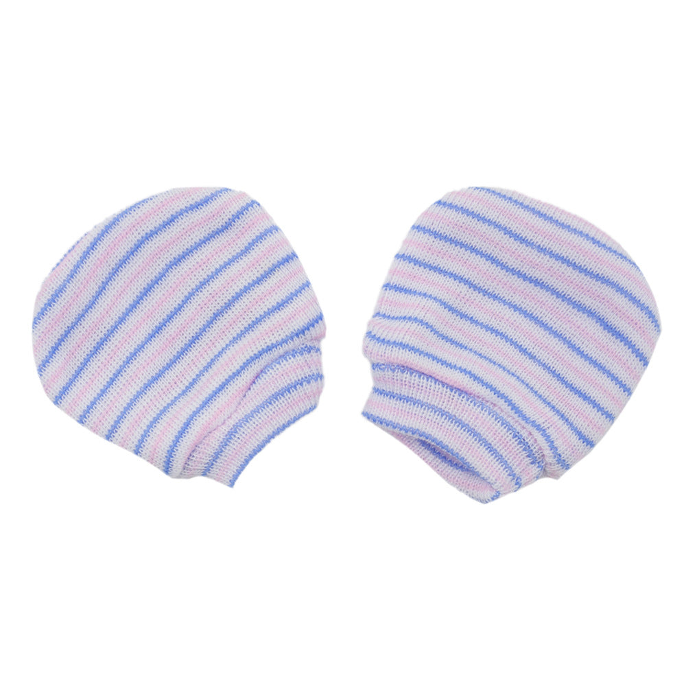 Striped Finger Cots Children's Newborn And Toddler Hand Guards Against Scratching Face