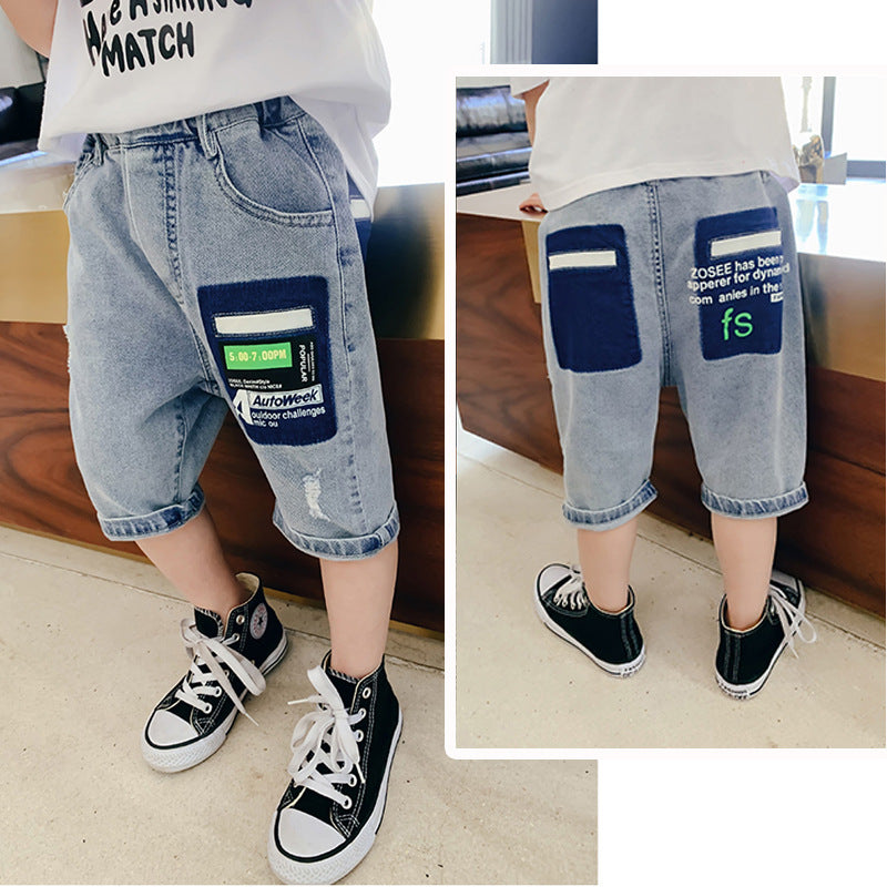 Children's Clothes, Children's Pants, Boy Jeans, Summer Casual Fashion Shorts