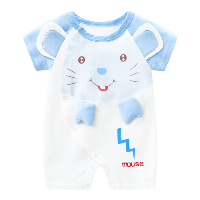 Baby Siamese Cotton 2 Months Newborn Male Short Sleeve