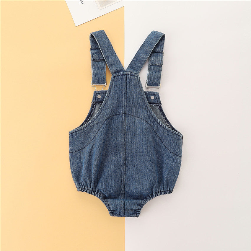 Newborn Jumpsuit Baby Cloth Denim Brace