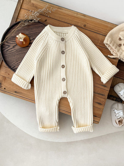 Knitted Thickened Rompers Newborn Winter Clothes Sweater Romper