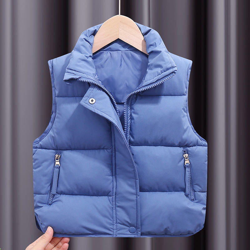 Men And Women Children Wear Loose Down Cotton Vest