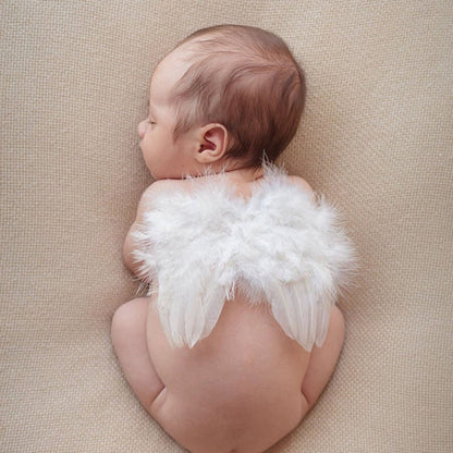 The-Petits Baby Angel Wings and Headband