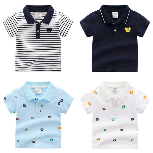 Cartoon Children's Shirt Short Sleeve POLO Shirt