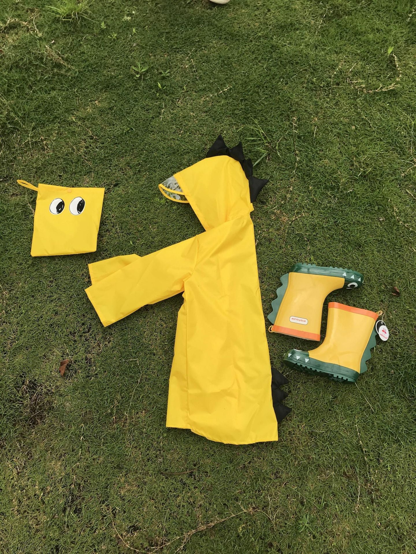 Children's Fashion Cute Simple Dinosaur Shape Raincoat