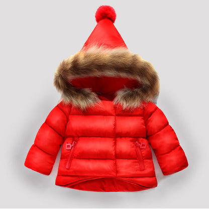 1 year old baby girl's hand-stuffed cotton coat