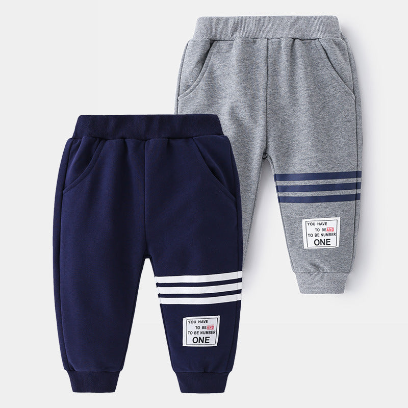 Boys' sweatpants autumn new Korean version