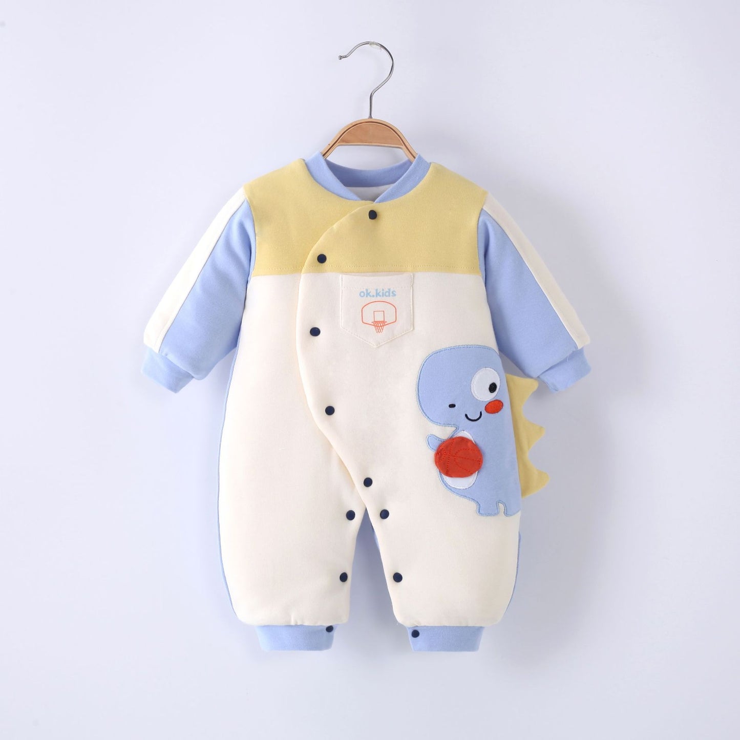 Autumn And Winter New 0-12 Months Cotton Bodysuit