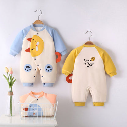 Autumn And Winter New 0-12 Months Cotton Bodysuit