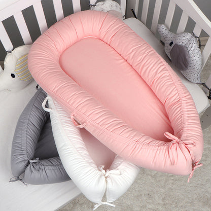 New solid color crib bed