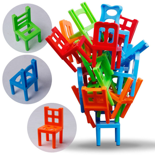 DIY Interactive Board Game Balance Chairs  Stacking Game Pipelines Parent-child Educational Toy