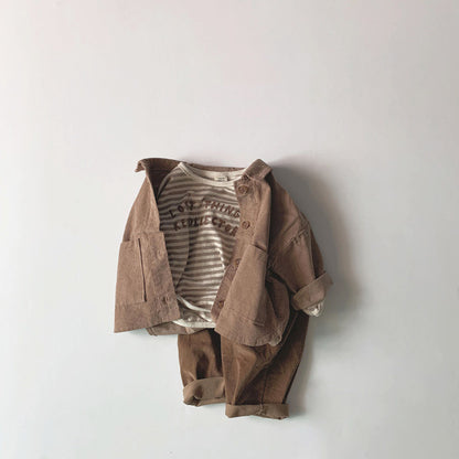 Children's Clothing Baby Corduroy Jacket Baby Long-sleeved Top