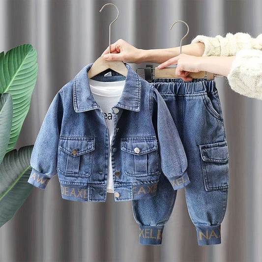 Boys Denim Suit Spring Clothes Western Style