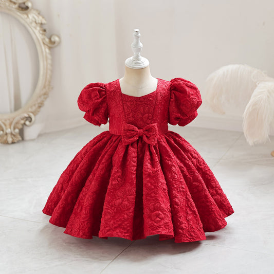 Girls' High-end Birthday One-year-old Dresses And Fluffy Skirts
