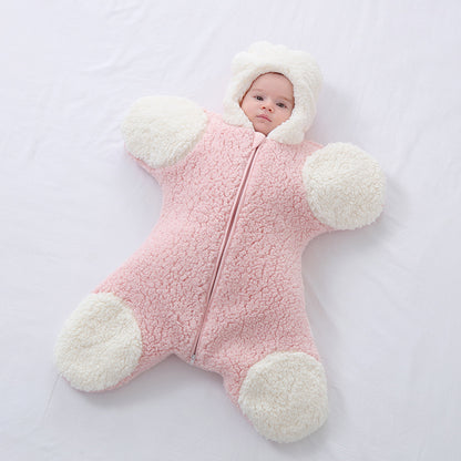 Baby Lamb Fleece Autumn And Winter Sleeping Bag