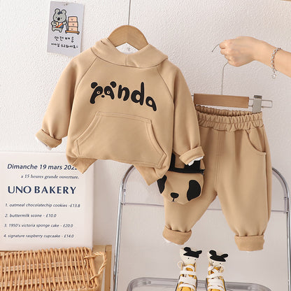 Autumn And Winter Lesser Panda Cotton Comfortable Long Sleeve Suit