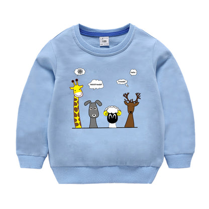 Spring and Autumn Long Sleeve Sweatshirt Baby Cotton Top